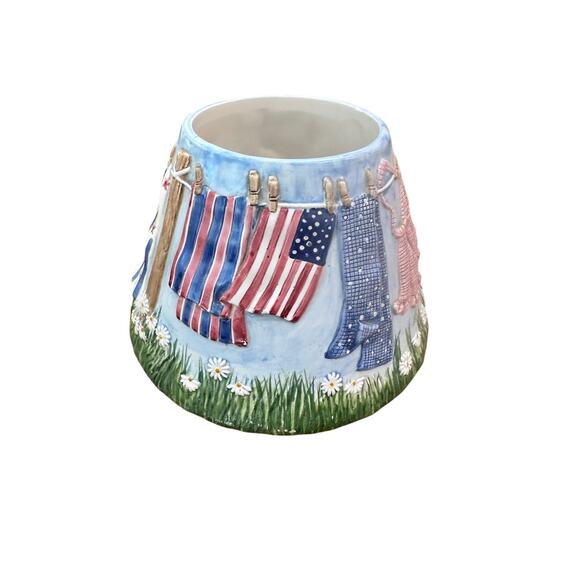 Yankee Candle Laundry Day Clothesline Candle Shade Holder - Picture 2 of 6